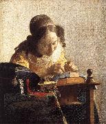 Jan Vermeer The Lacemaker oil painting artist